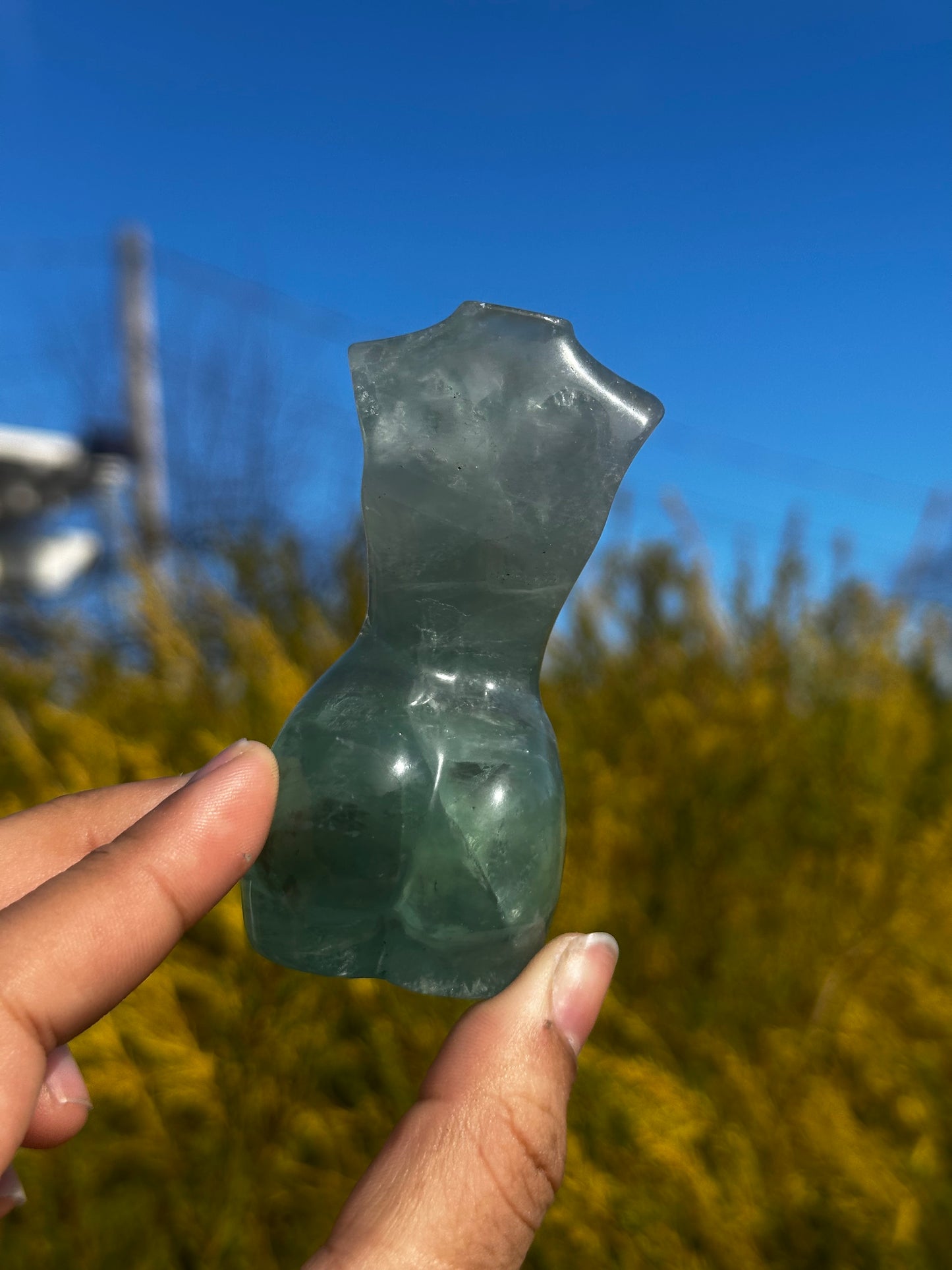 Fluorite goddess bodies