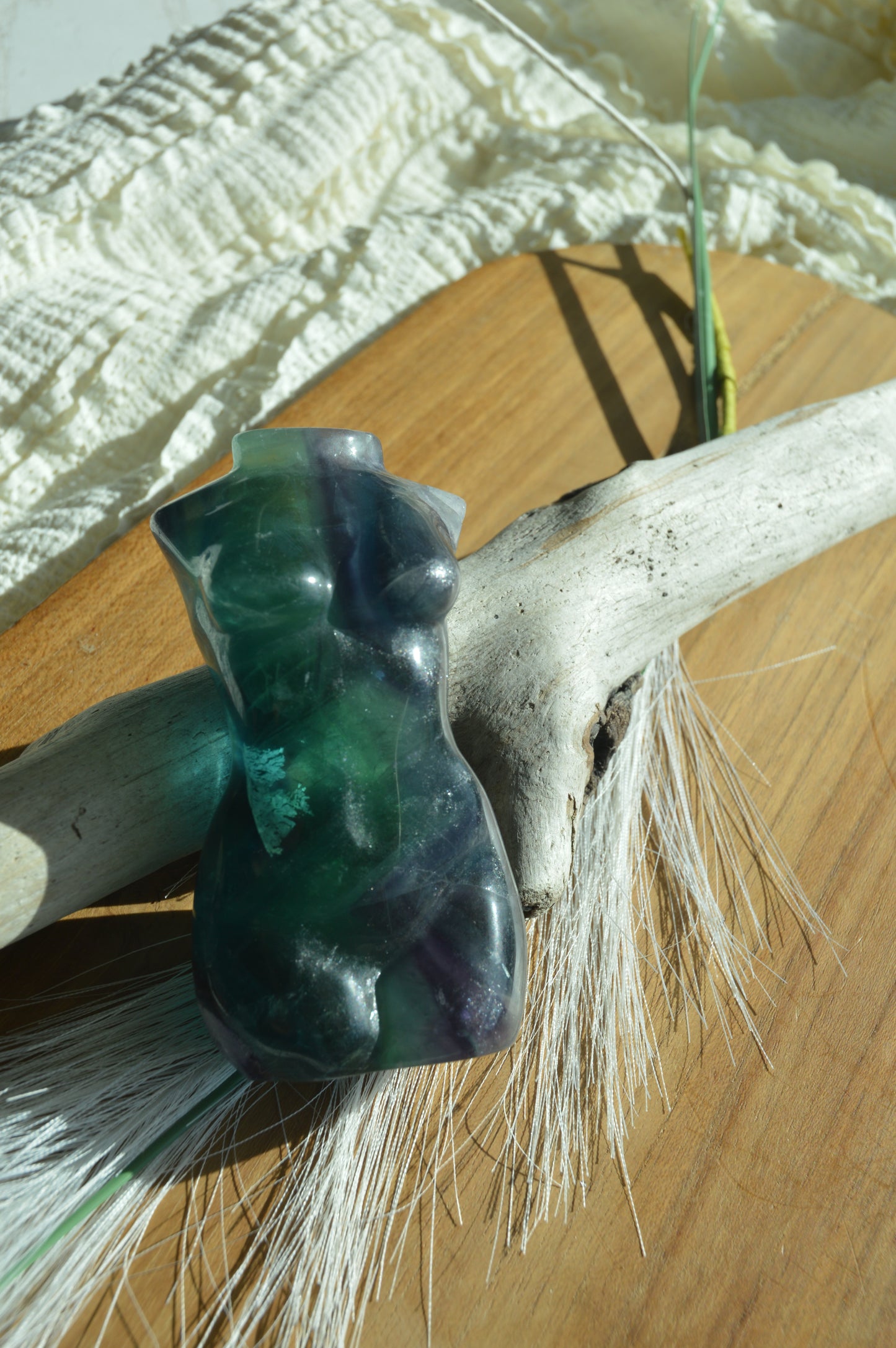 Large Fluorite Goddess Body