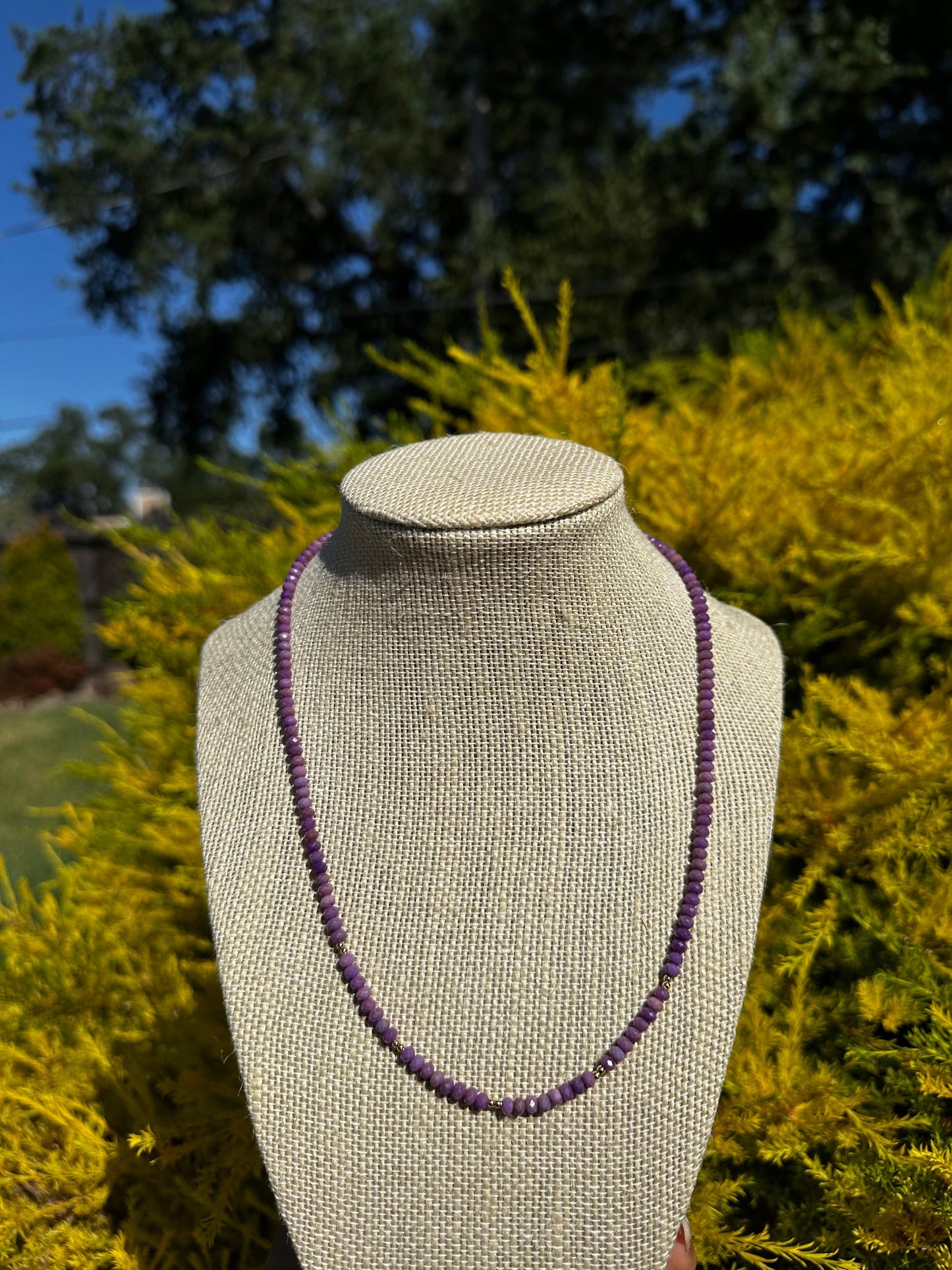 Lilac Fields necklaces