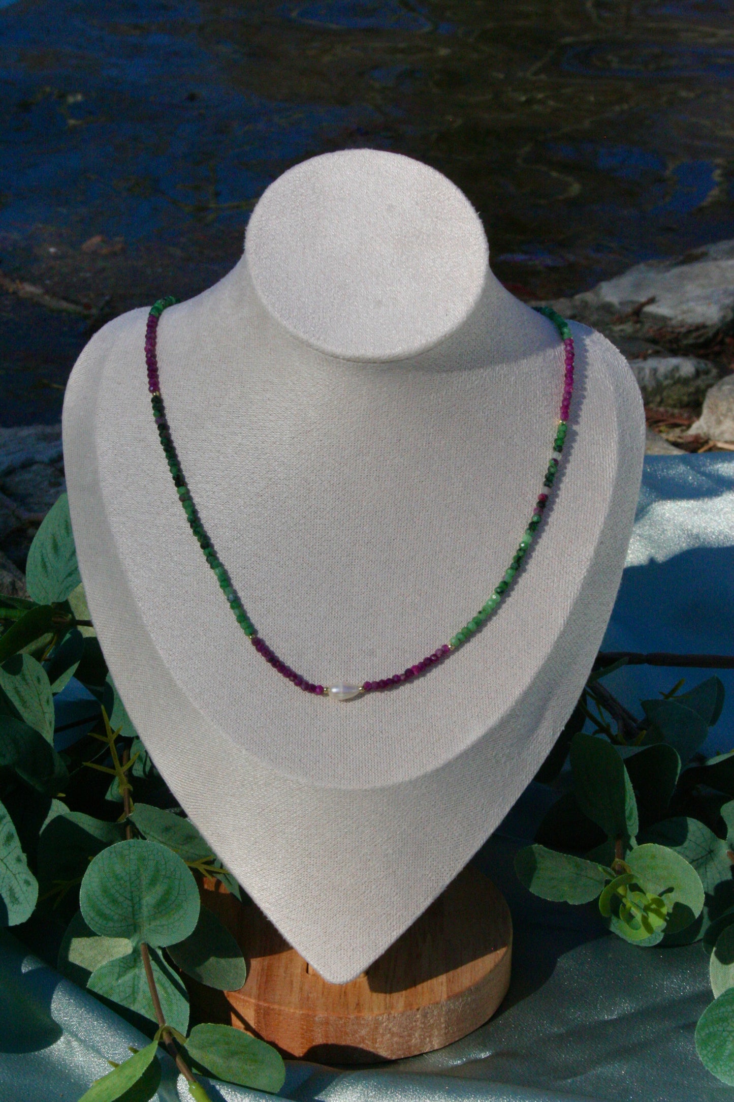 Petal & Palm necklaces