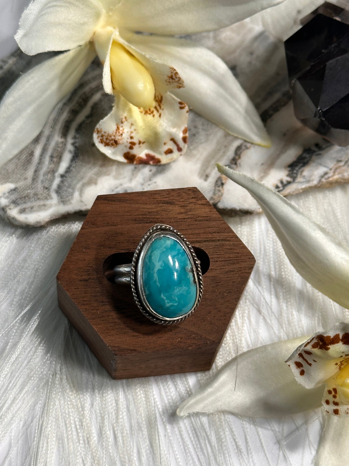 Kingman Turquoise Ring - Sz 8
