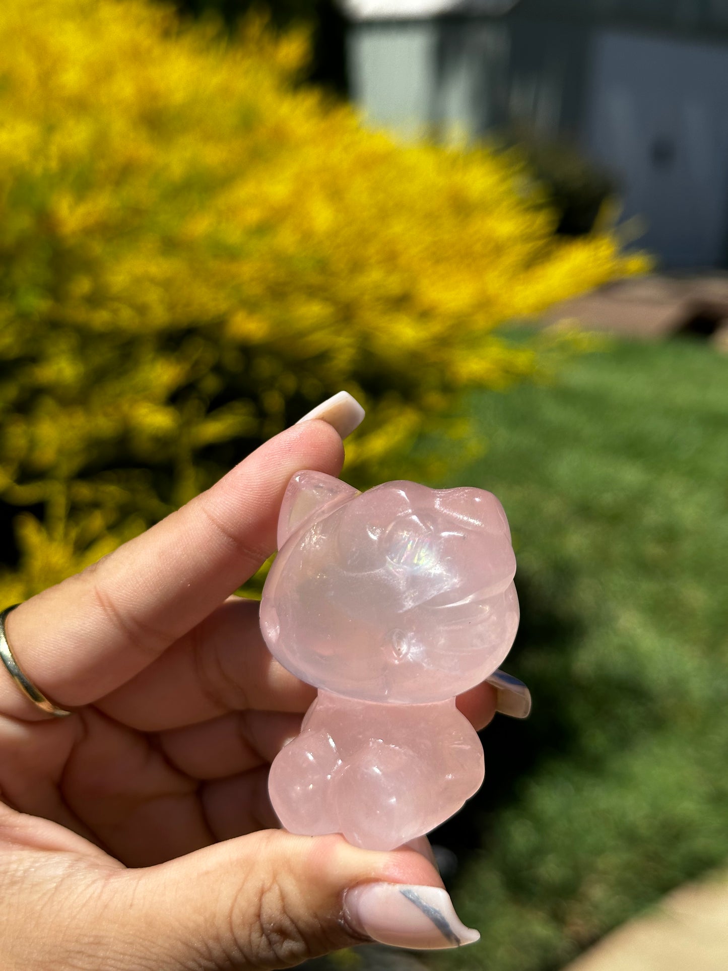 Rose Quartz Hello Kitties