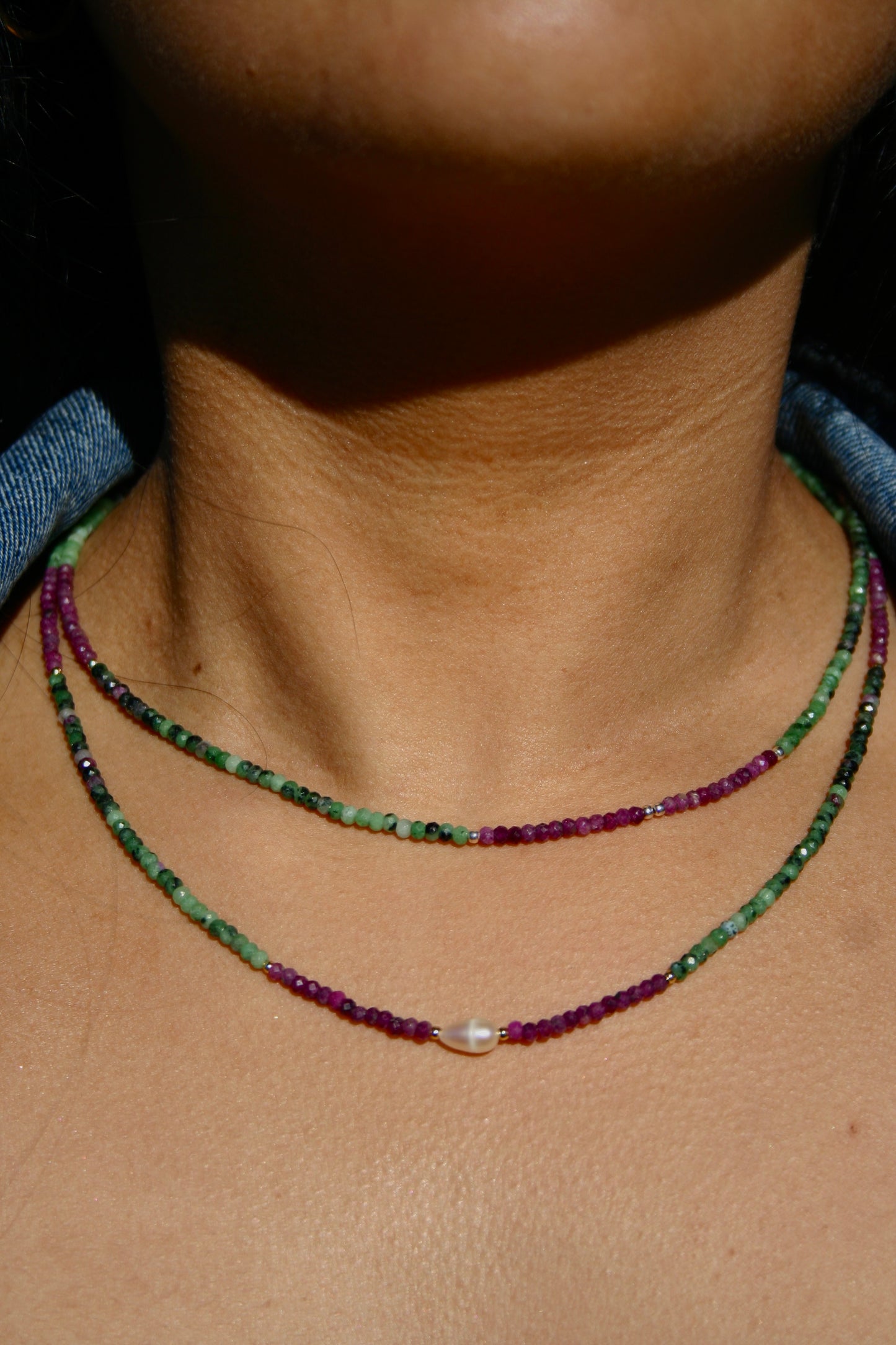 Petal & Palm necklaces
