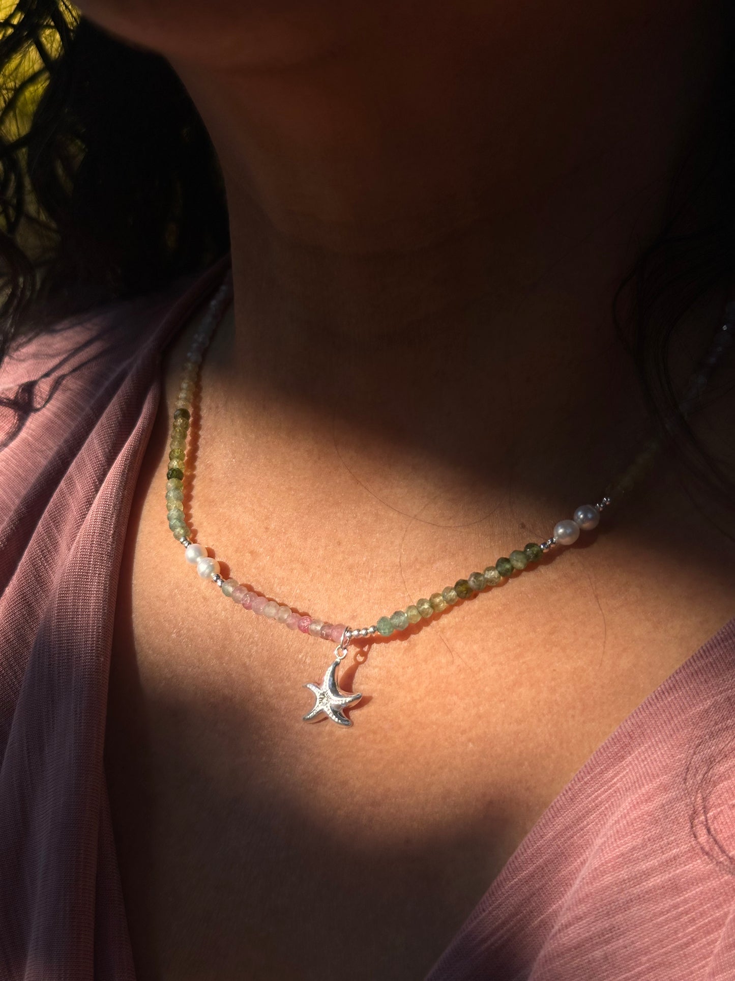 Ochre Sea Star Necklace
