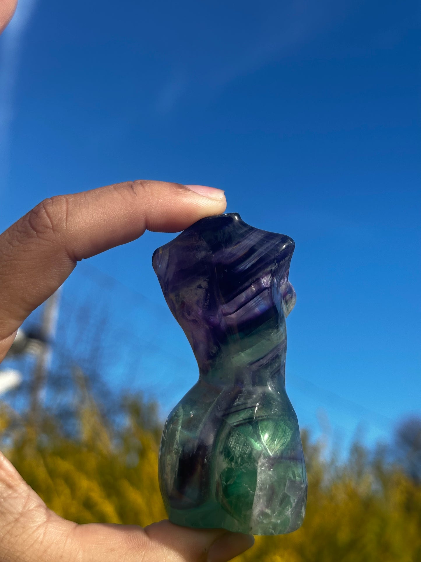 Fluorite goddess bodies