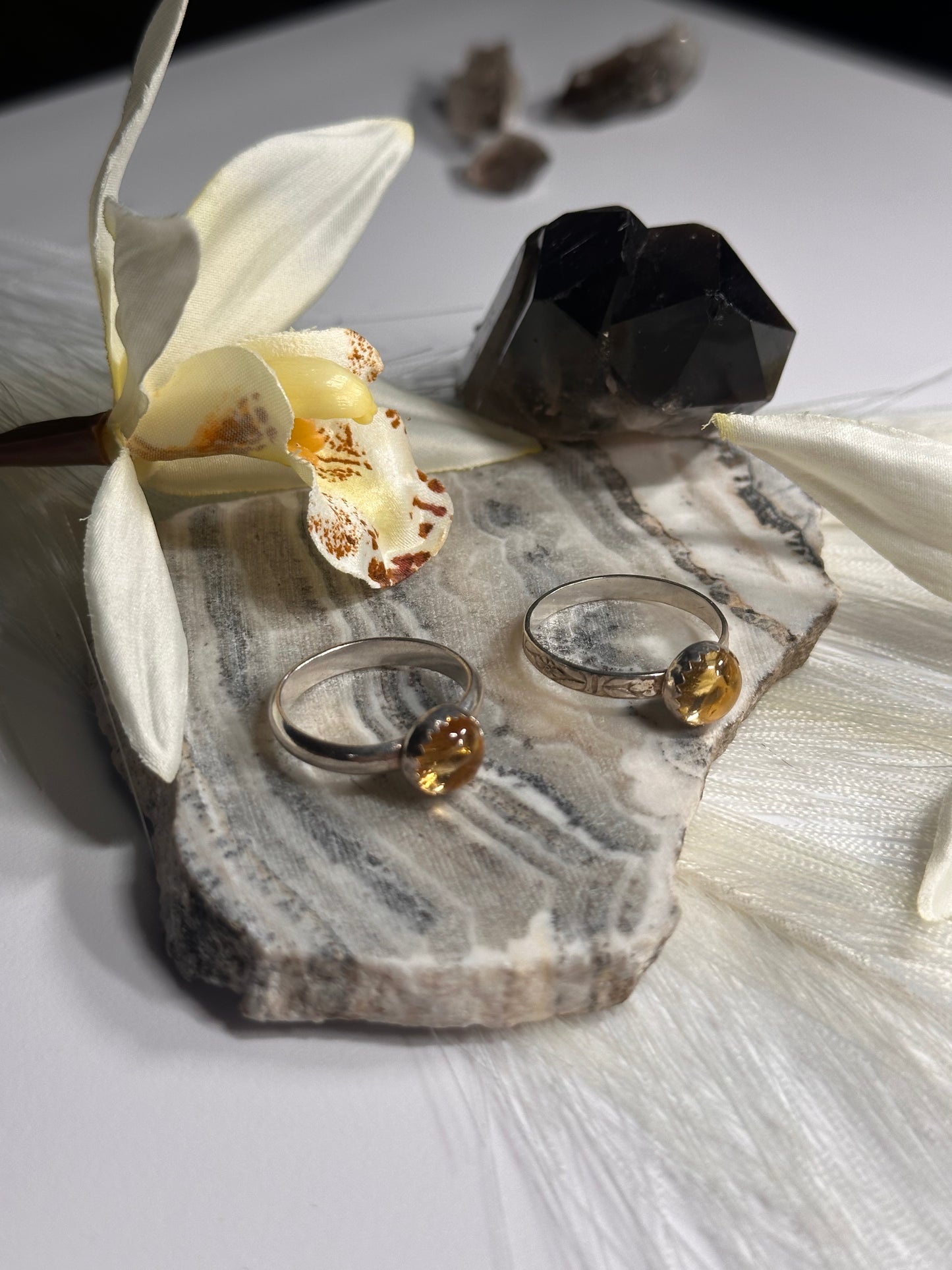Citrine Stackers - Sz 6.75 & 9.5