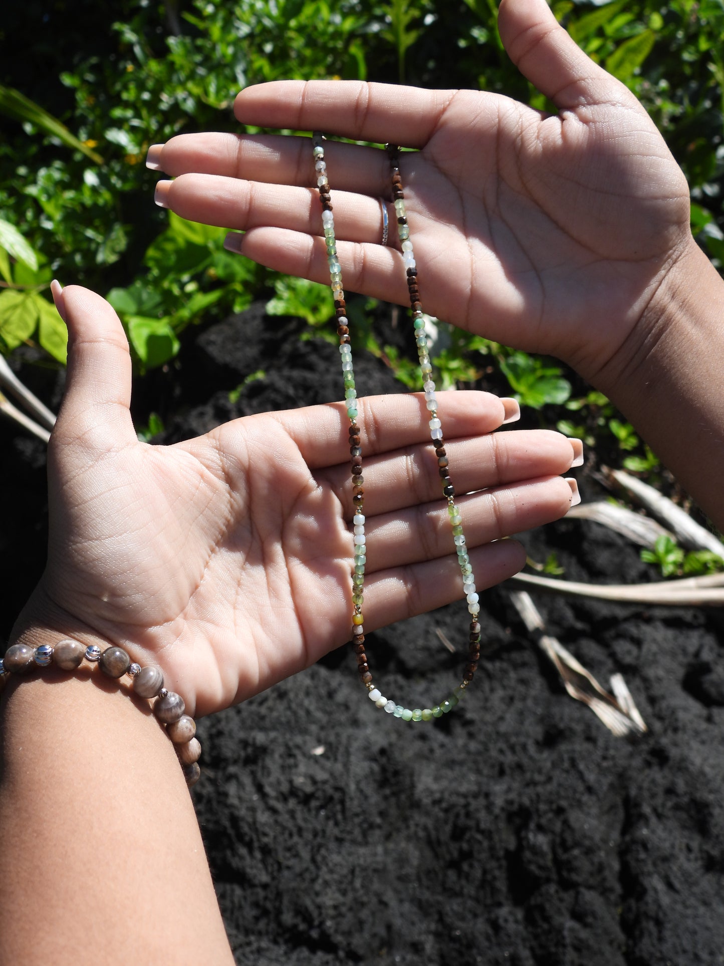 Ombré Earthy Elegance necklace