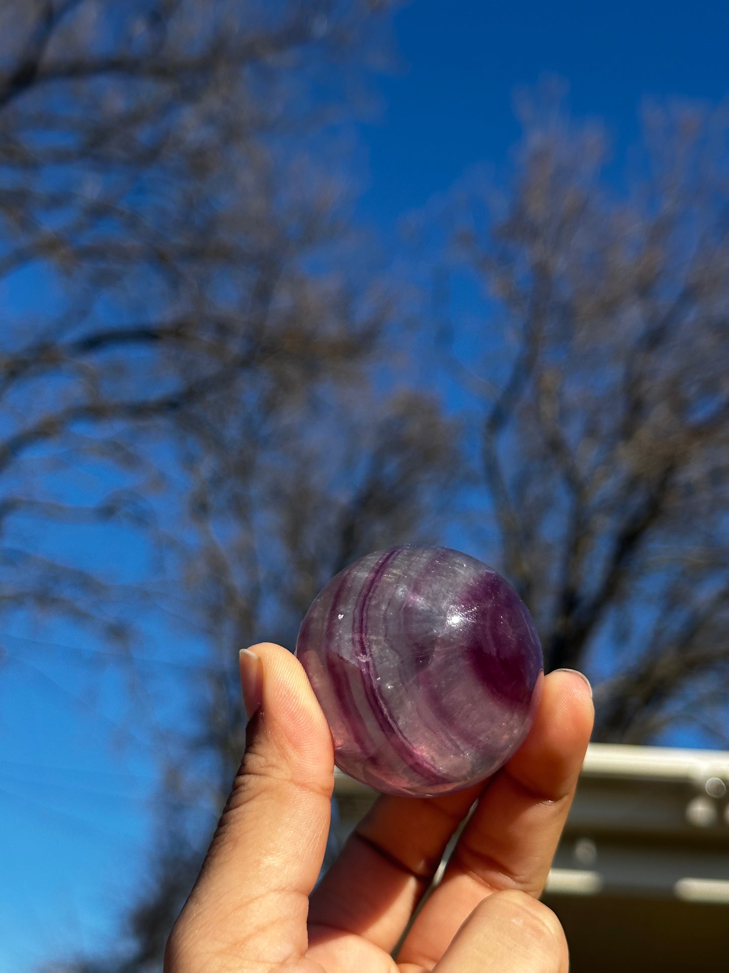 Fluorite sphere