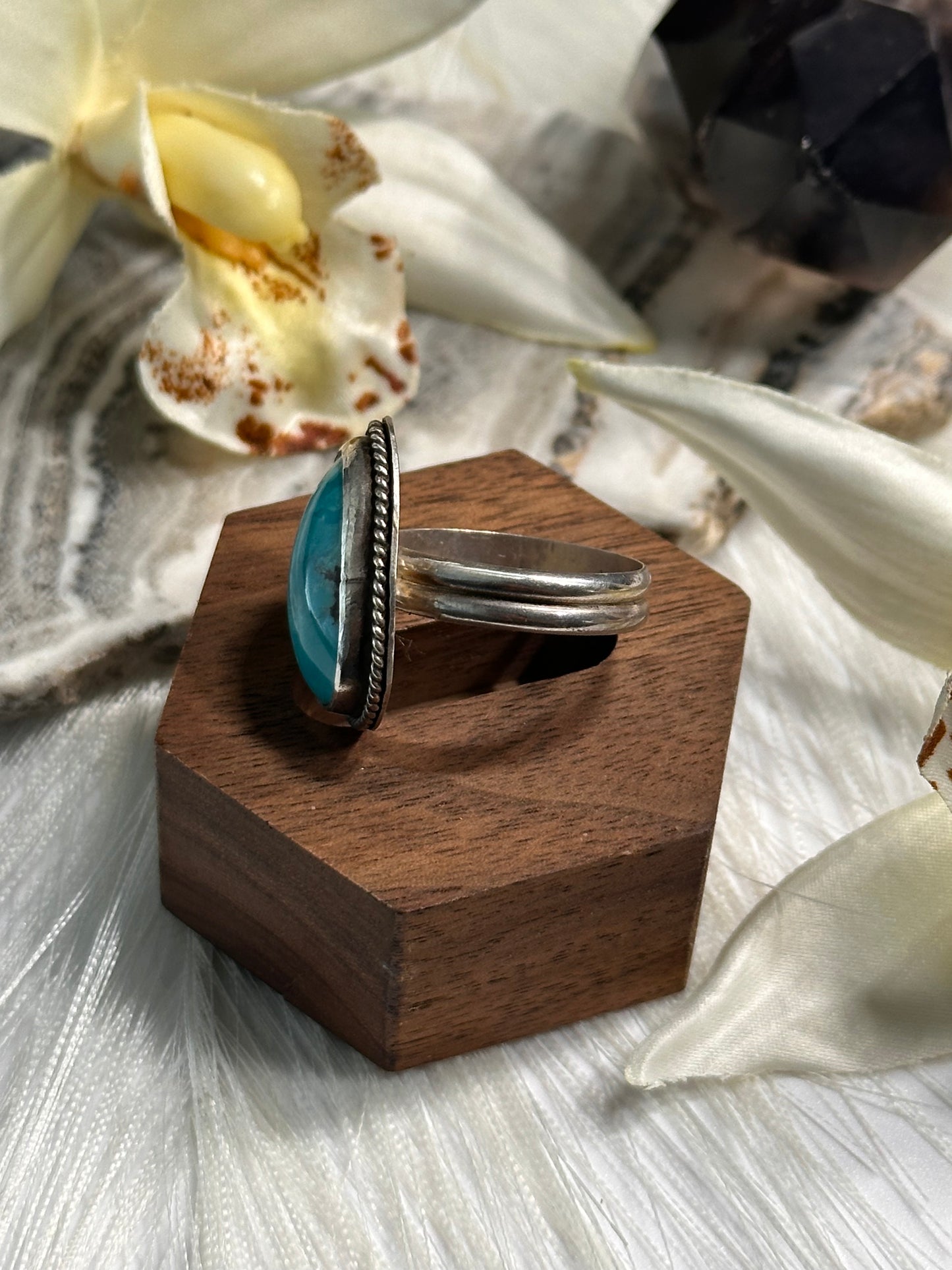 Kingman Turquoise Ring - Sz 8