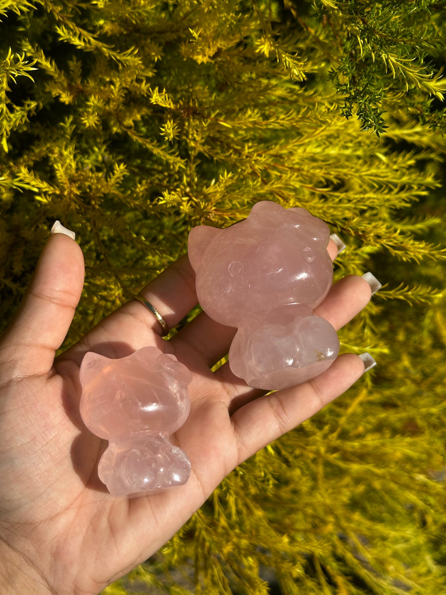 Rose Quartz Hello Kitties
