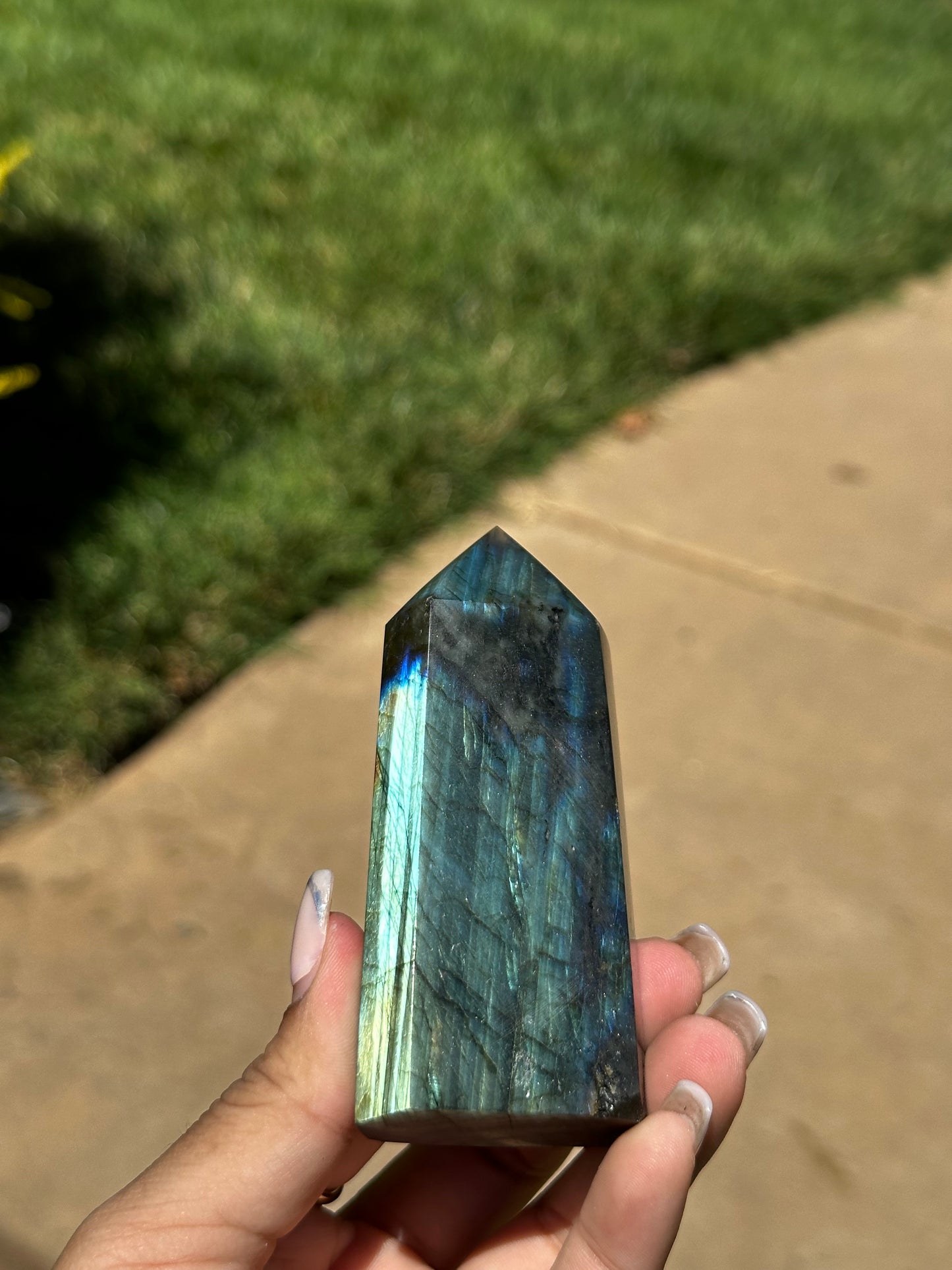 Labradorite tower