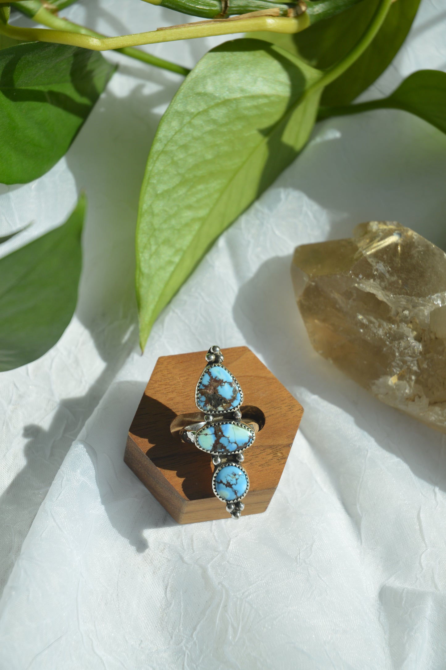 Stunning Lavender Turquoise Ring - Sz 7