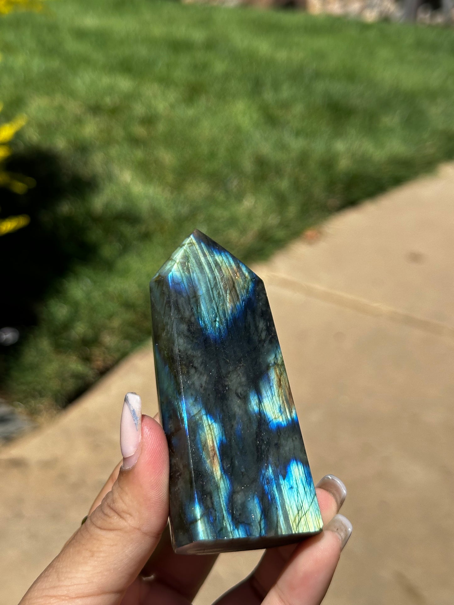 Labradorite tower