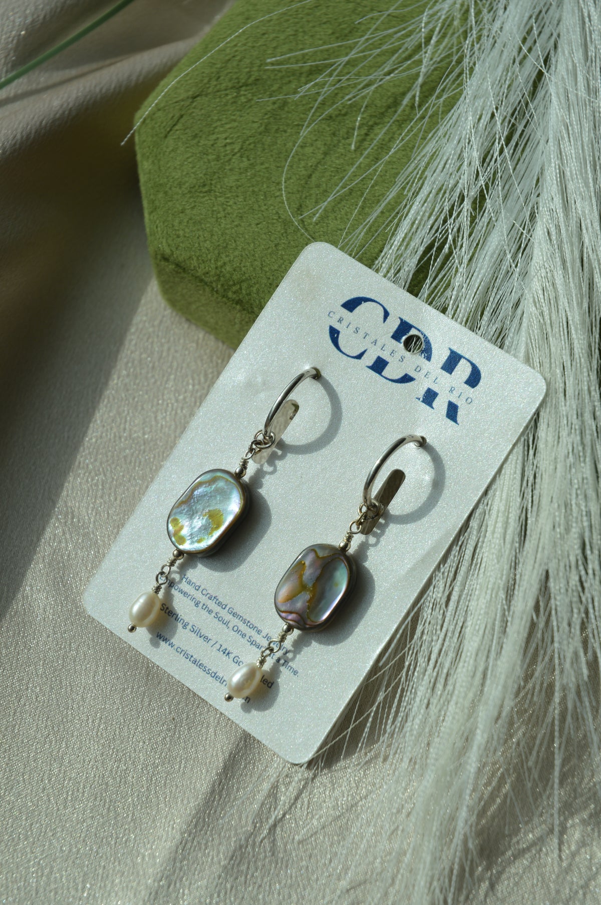 Abalone x Freshwater Pearl Huggies