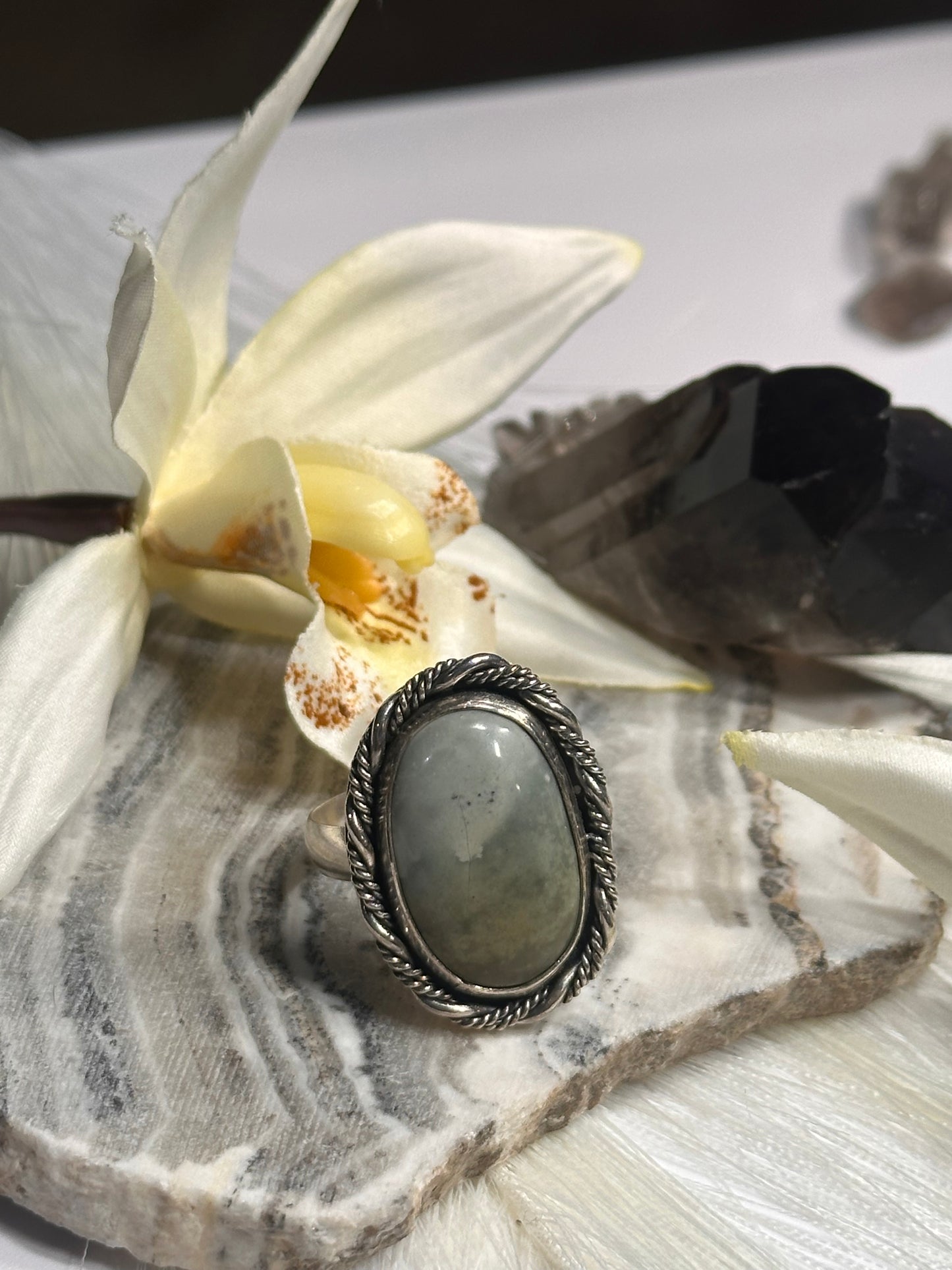 Polychrome Jasper Scenic Ring - Sz 12.5
