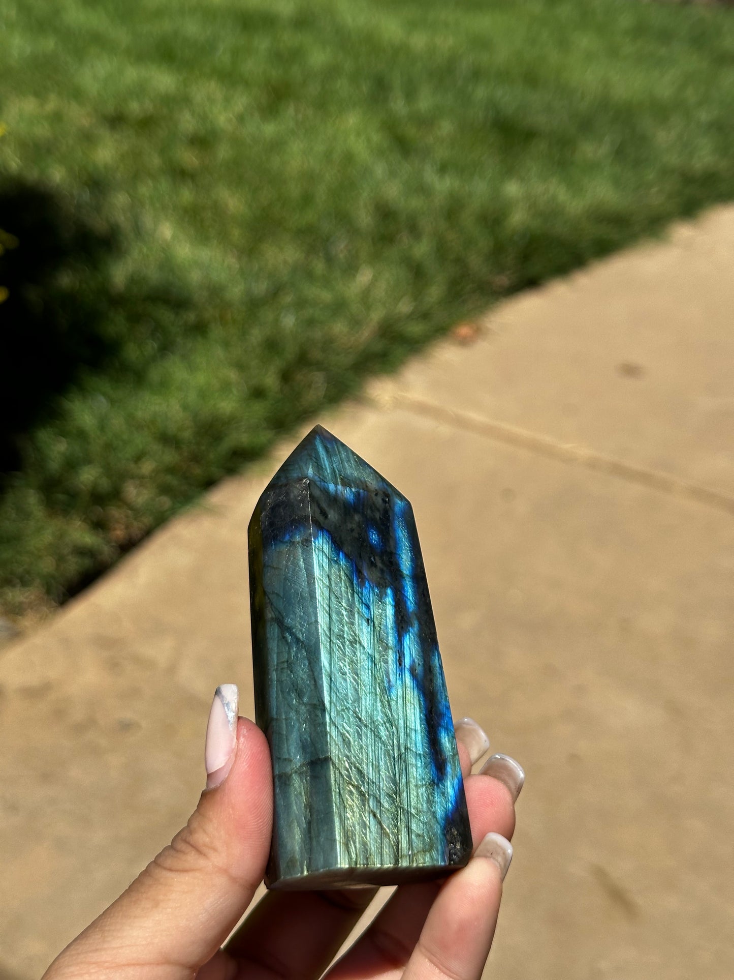 Labradorite tower