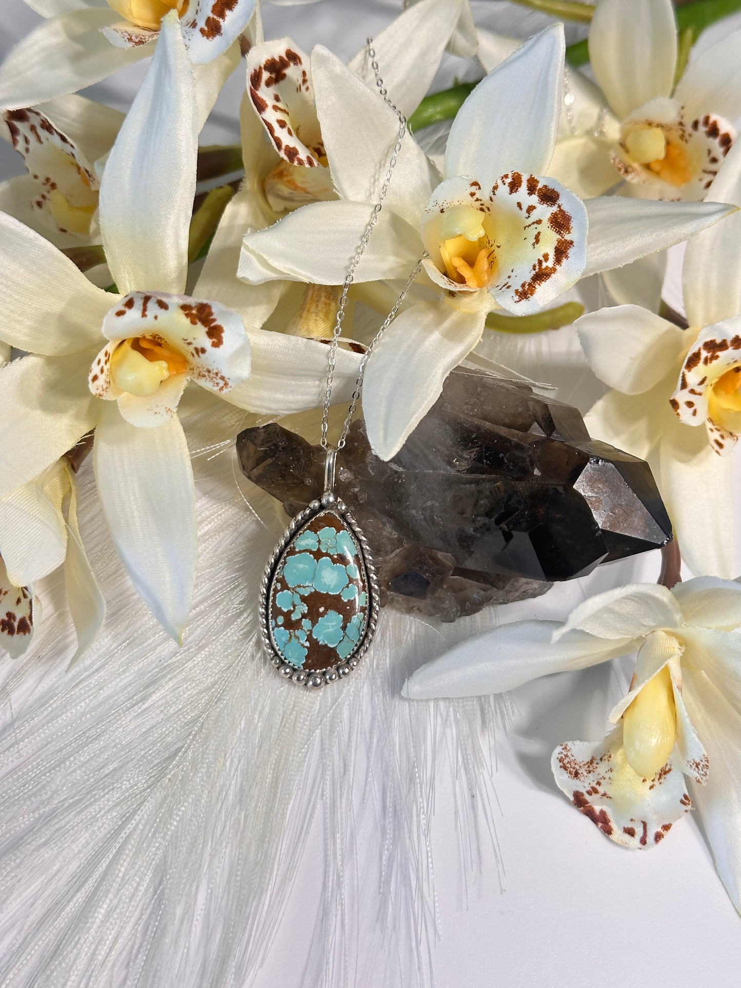 Number 8 Turquoise Pendant