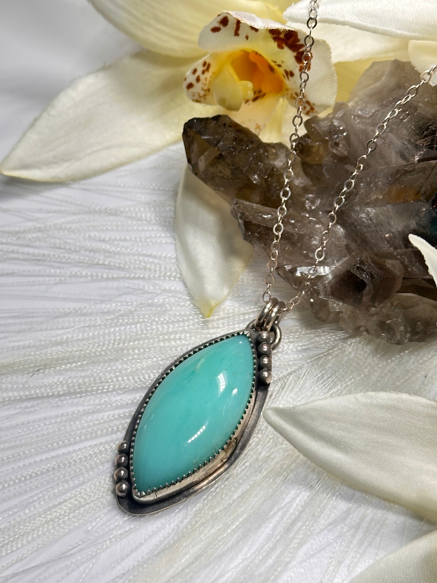 Peruvian Prase Opal Pendant