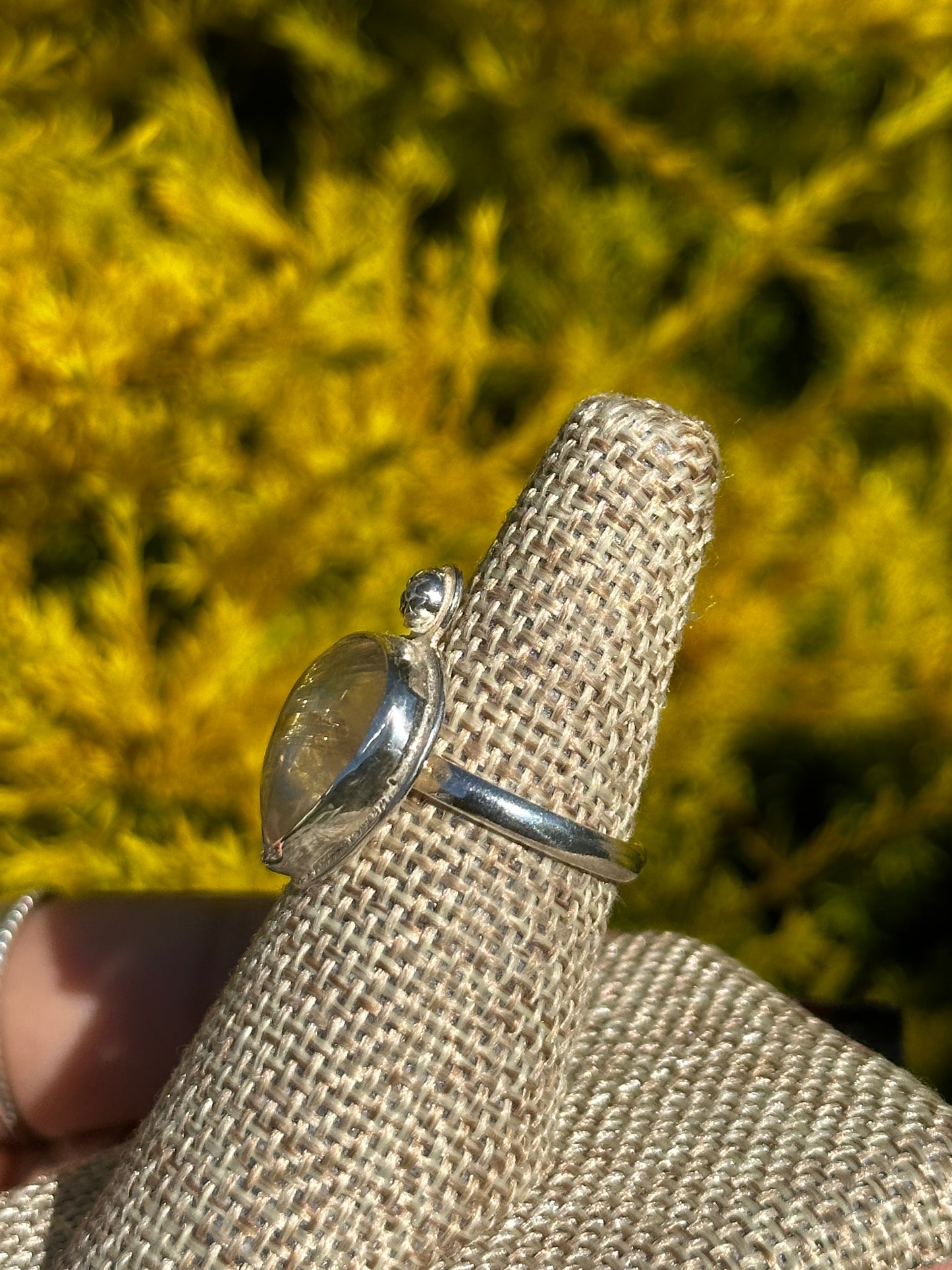 Golden Rutile ring -Sz 8