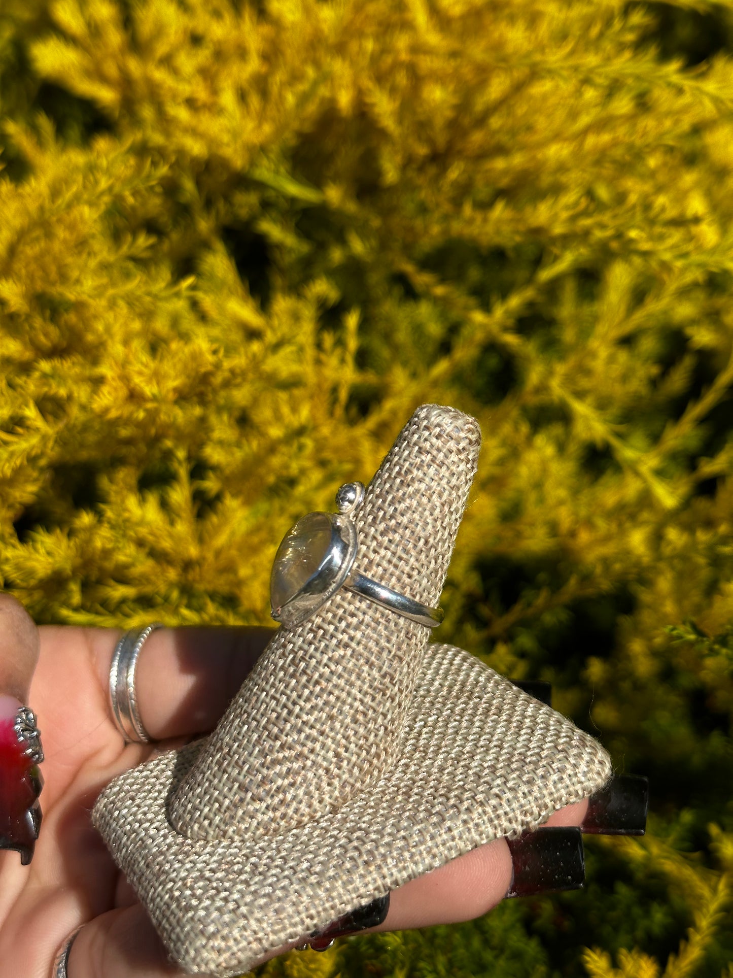 Golden Rutile ring -Sz 8