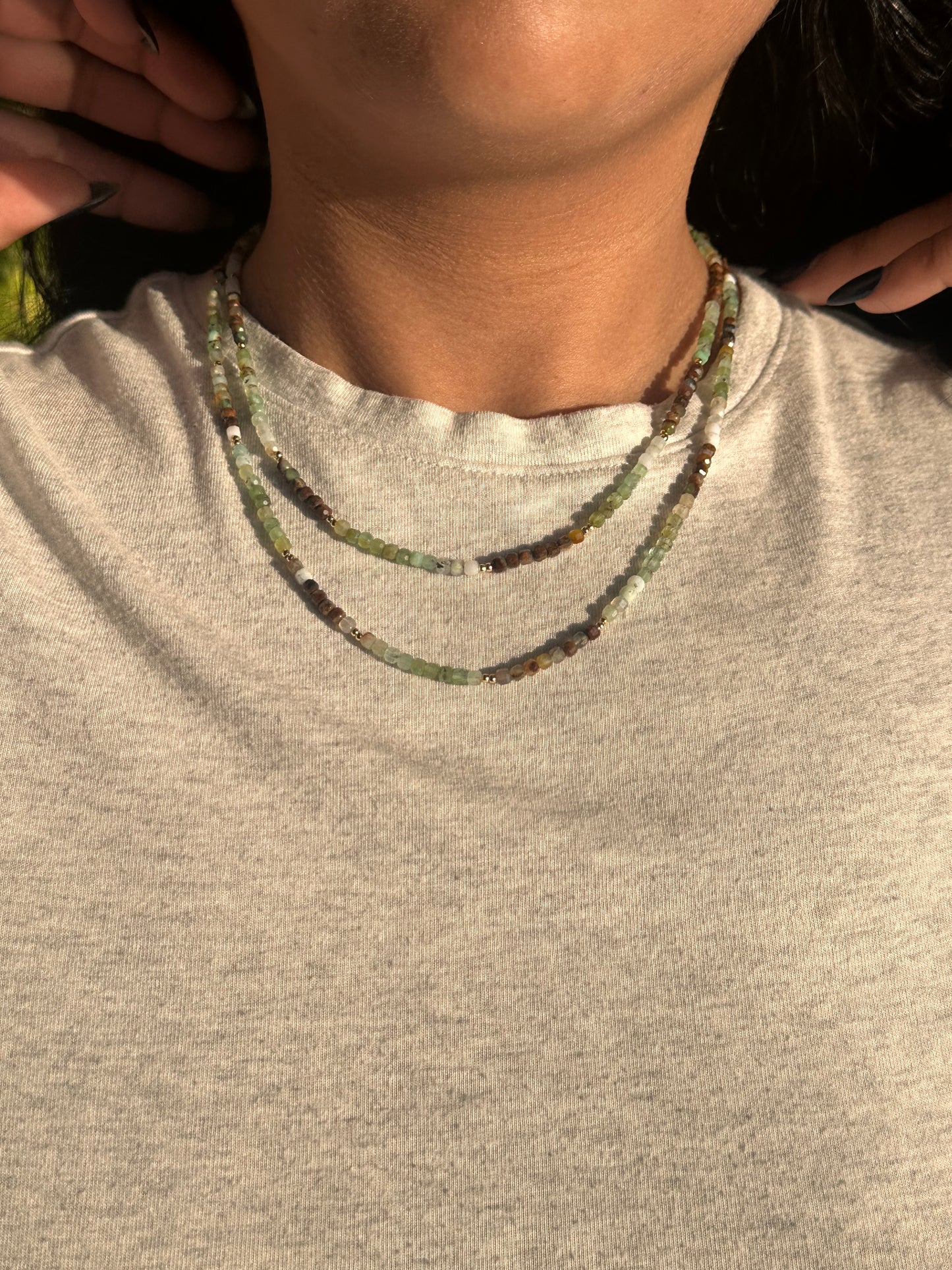 Ombré Earthy Elegance necklace