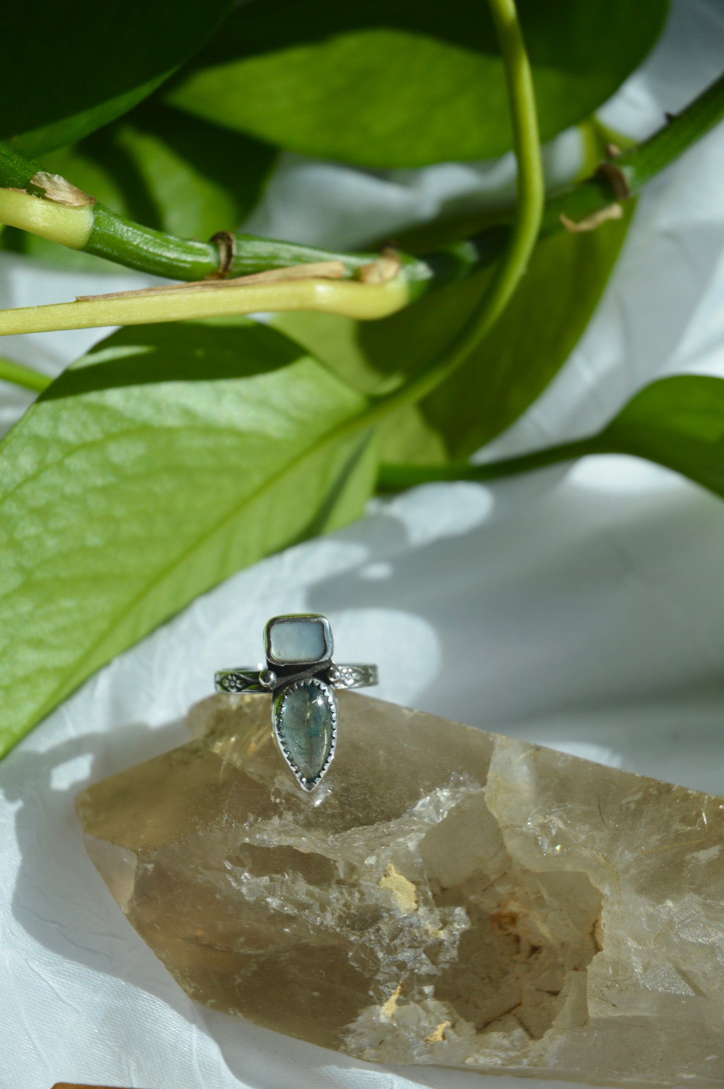 Forget-me-Not Mini Flower Rings - Sz 8 + 8.5