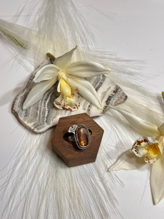 Ginkgo Sunset Ring - Sz 8