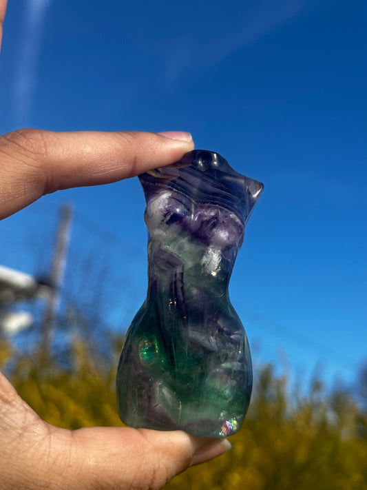 Fluorite goddess bodies