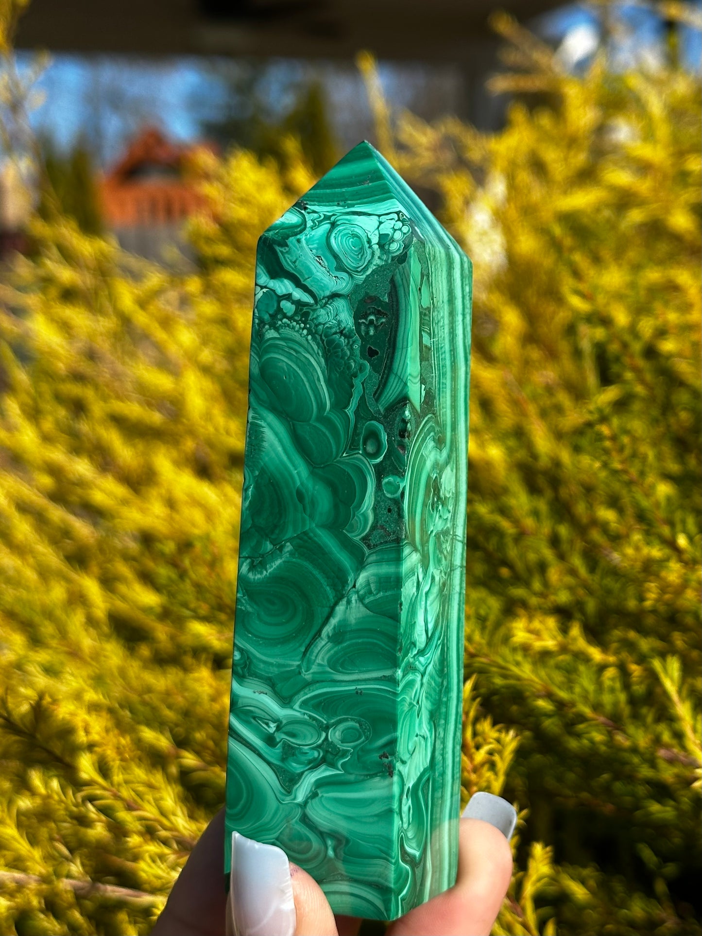 Large Malachite tower