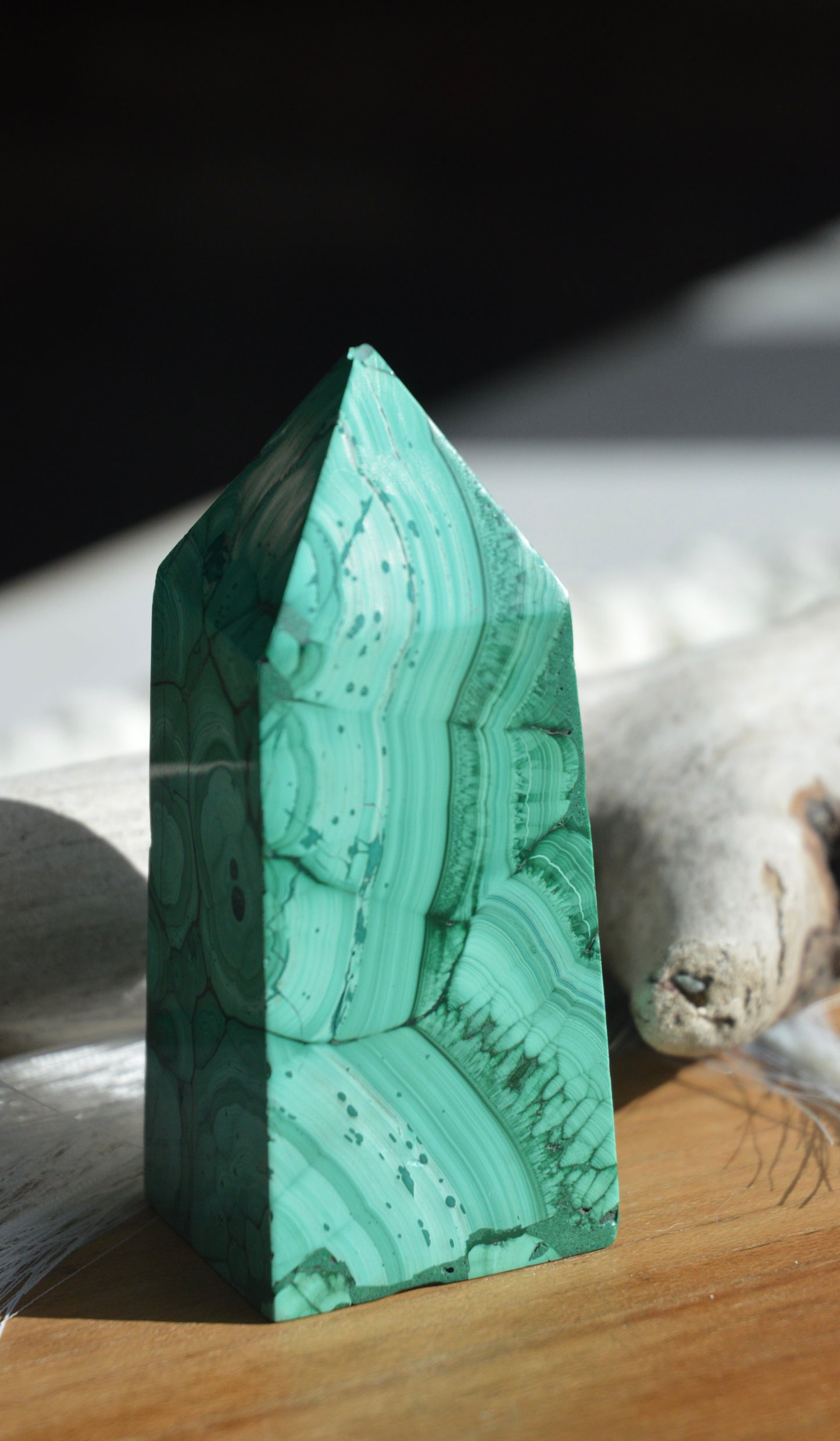 Malachite towers