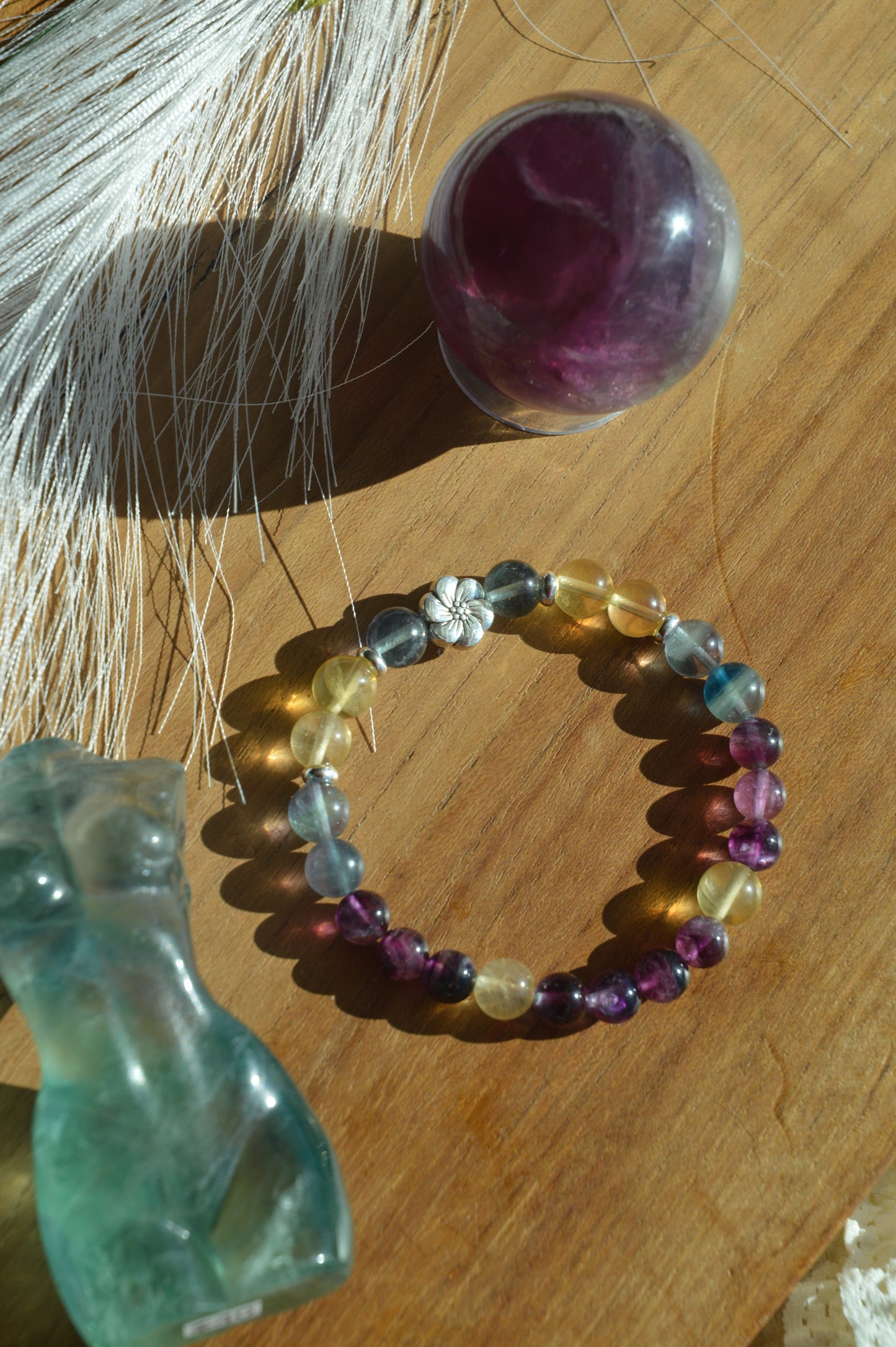Rainbow Hibiscus Bracelet