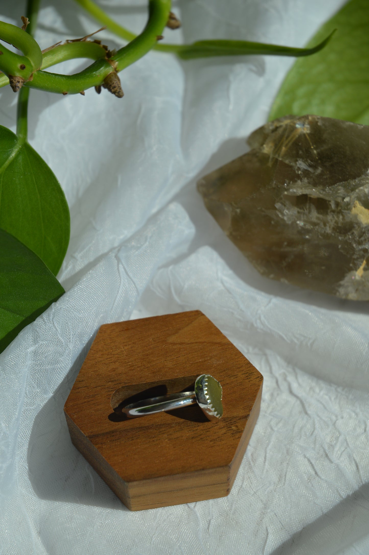 Green Sea Glass Rings