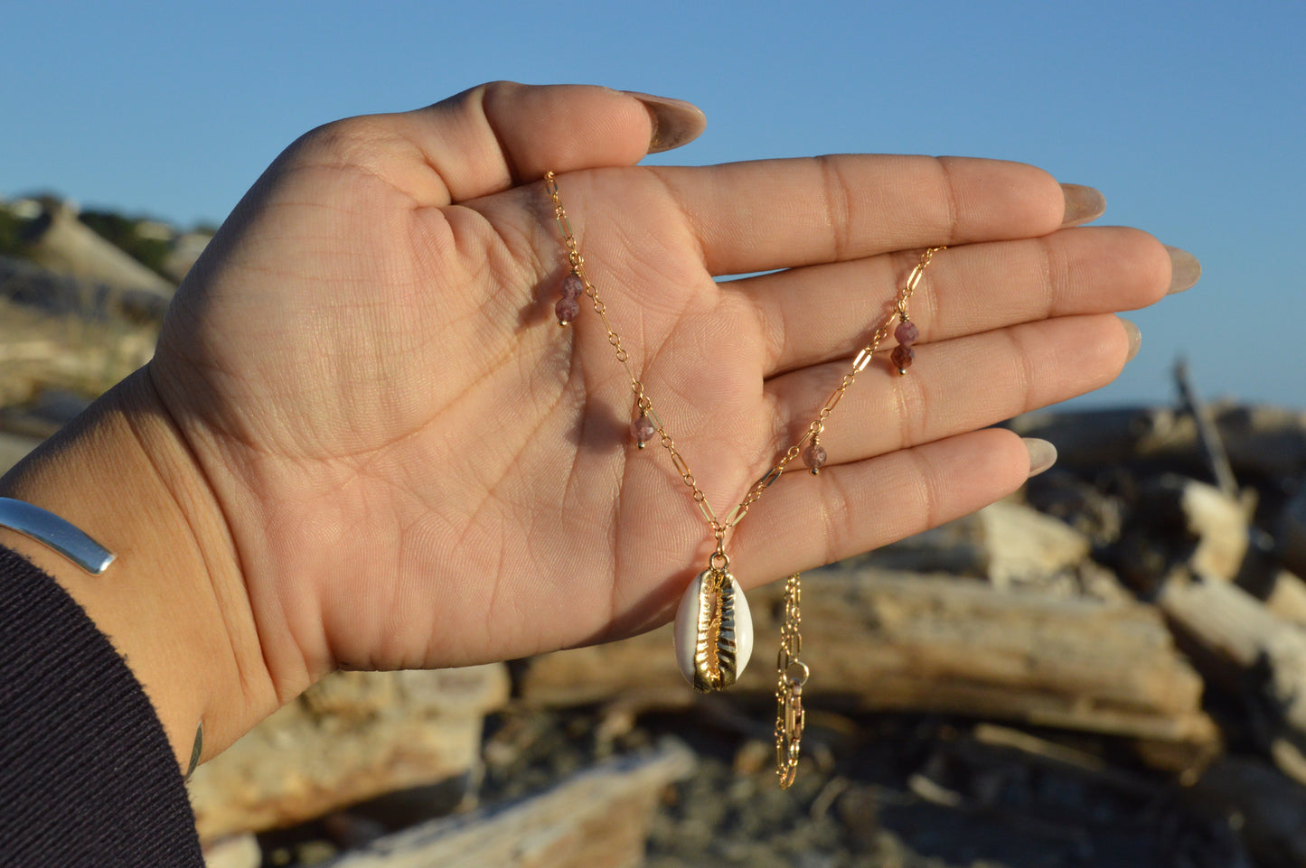 Cowrie Whispers Chain Necklaces