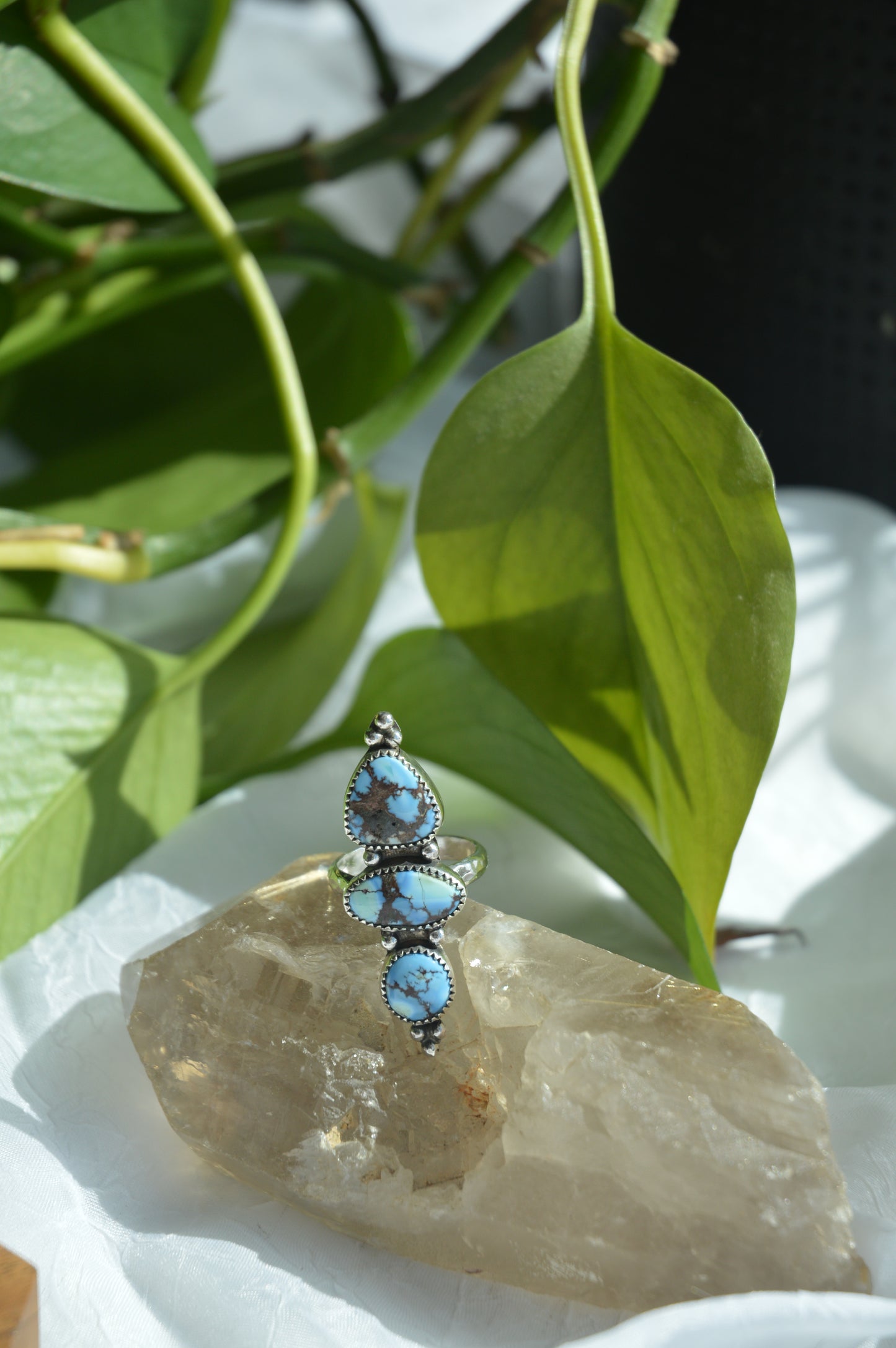 Stunning Lavender Turquoise Ring - Sz 7