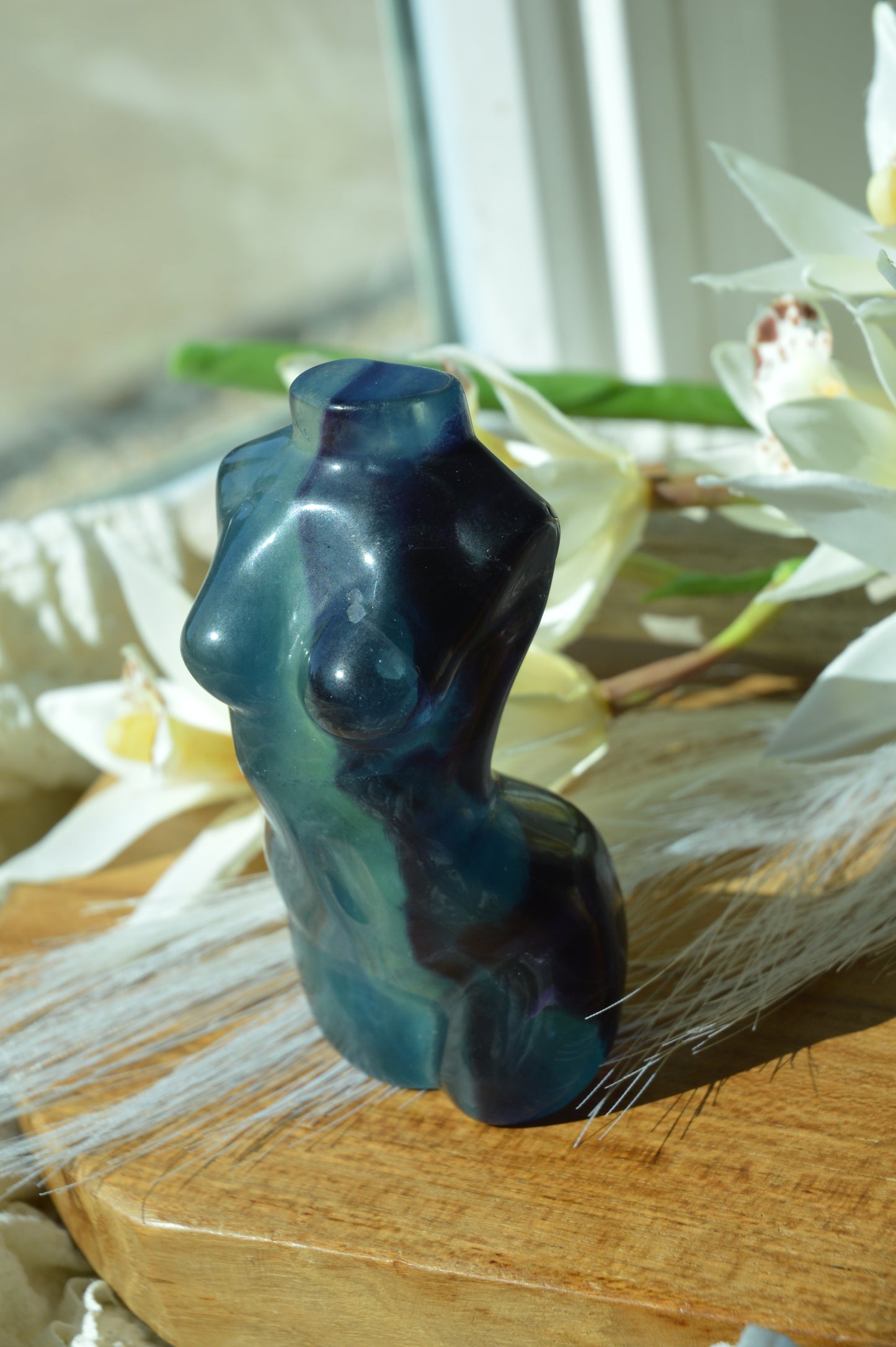 Large Fluorite Goddess Body