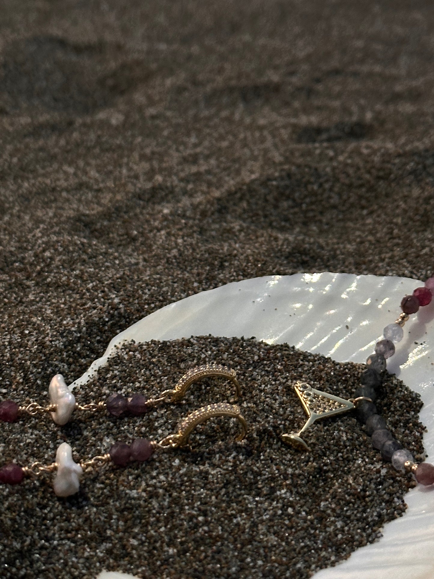 French Martini Beaded Necklace