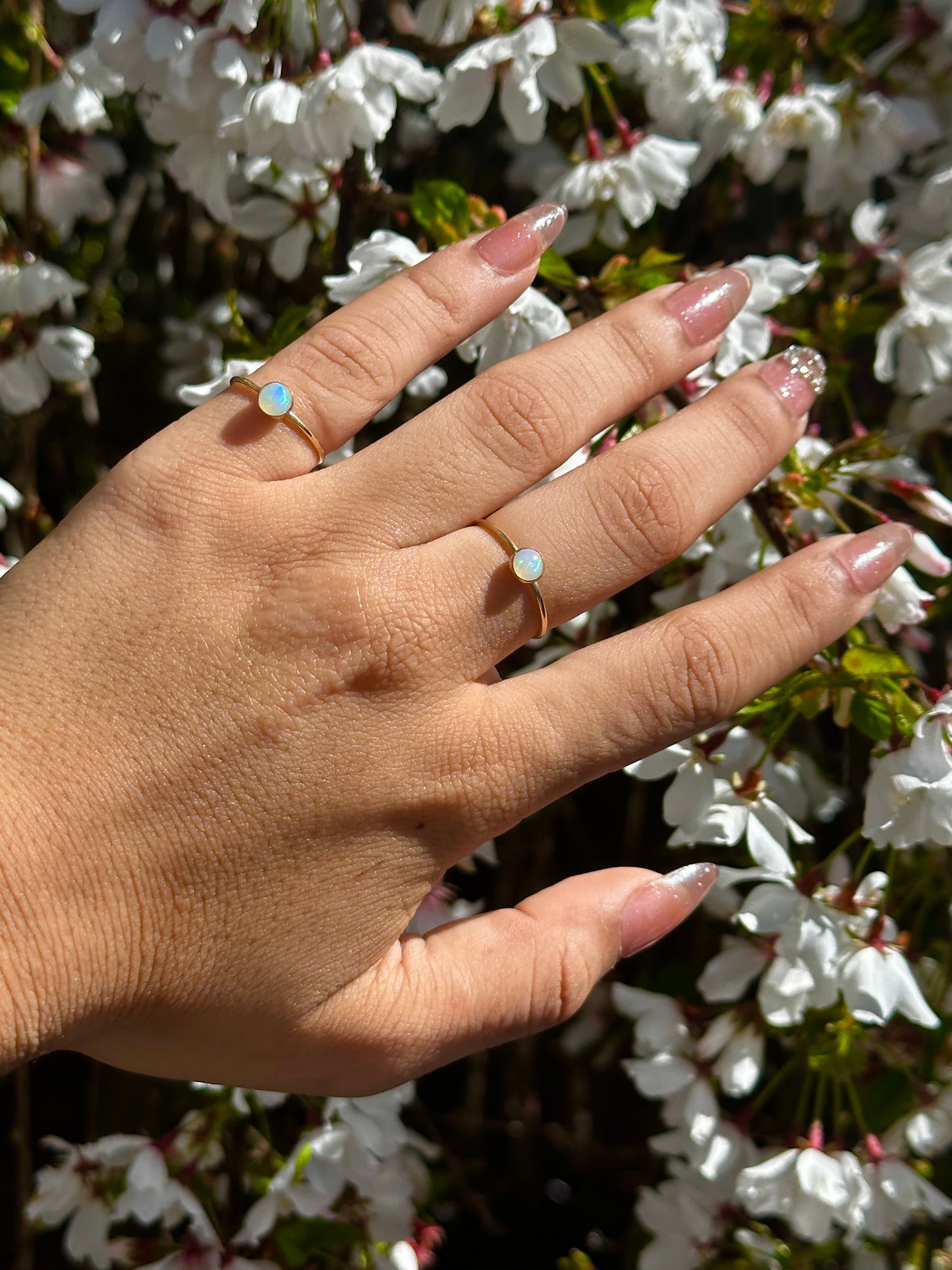 14/20k Gold-filled Ethiopian Opal rings