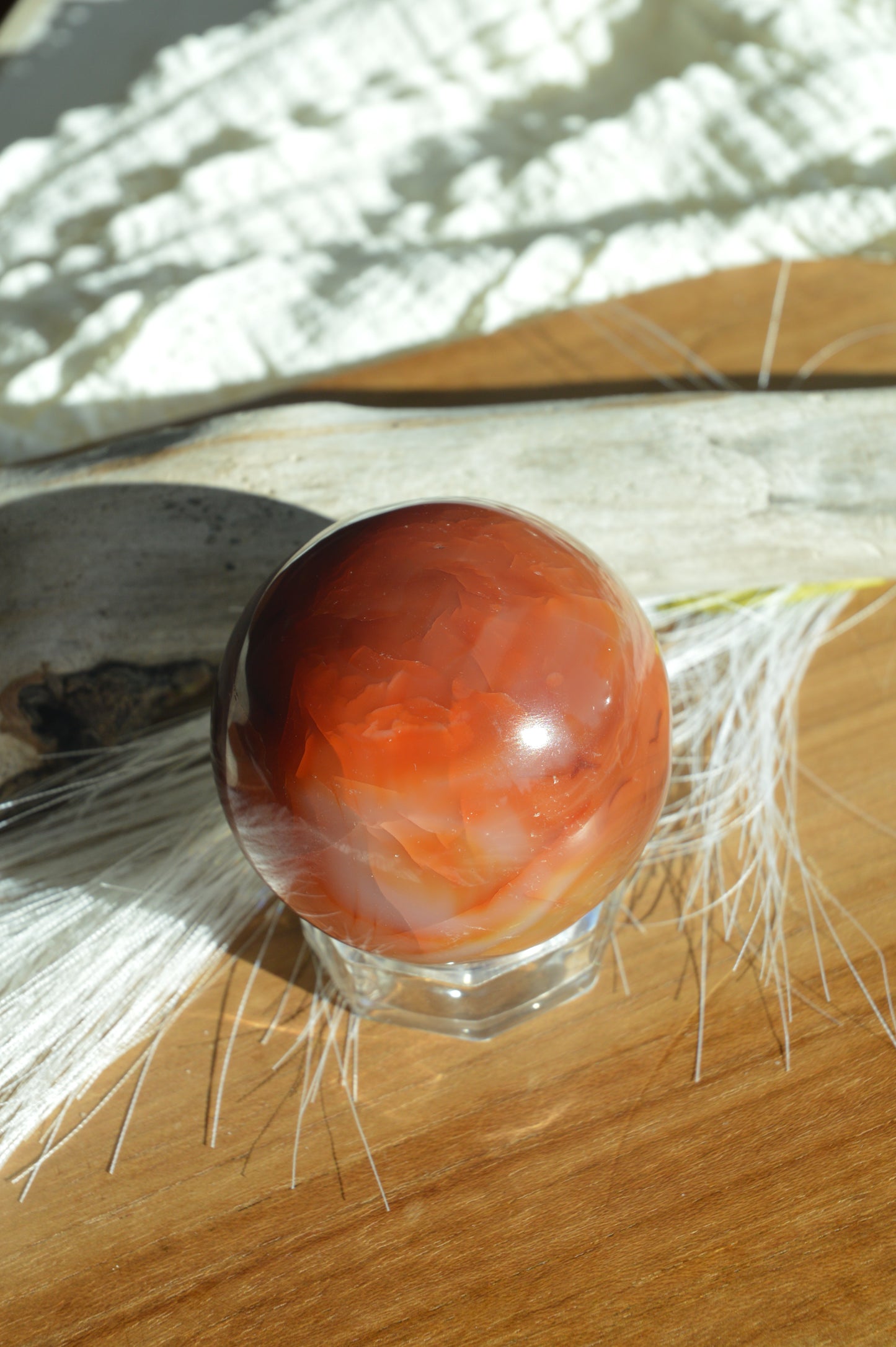 Carnelian spheres