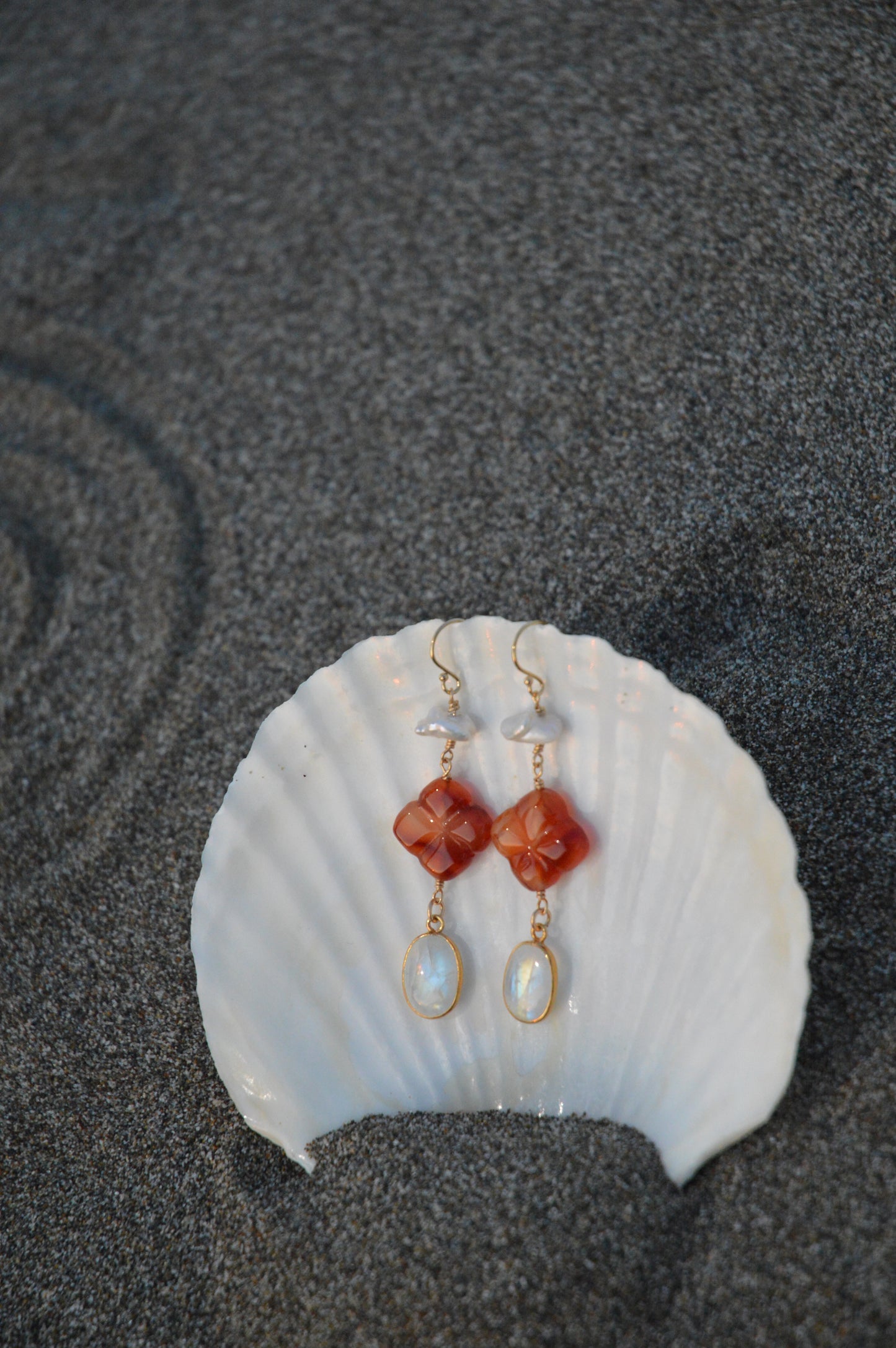 Flourishing Moonlight + Sunset Earrings
