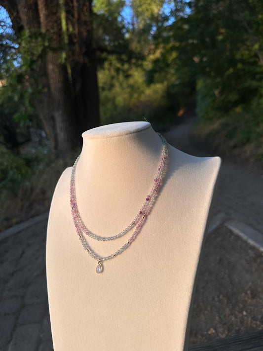 Fluorite necklaces