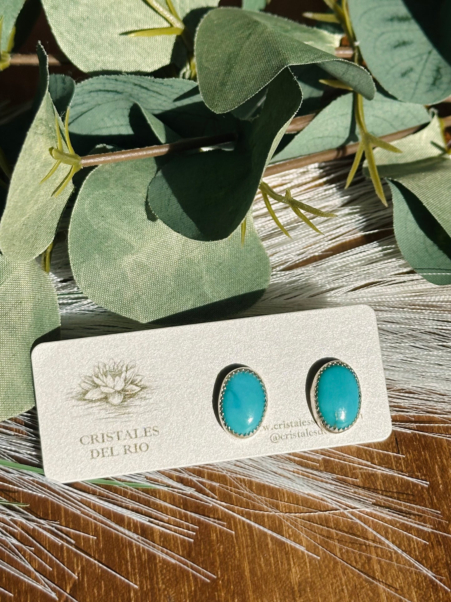 Kingman Turquoise studs