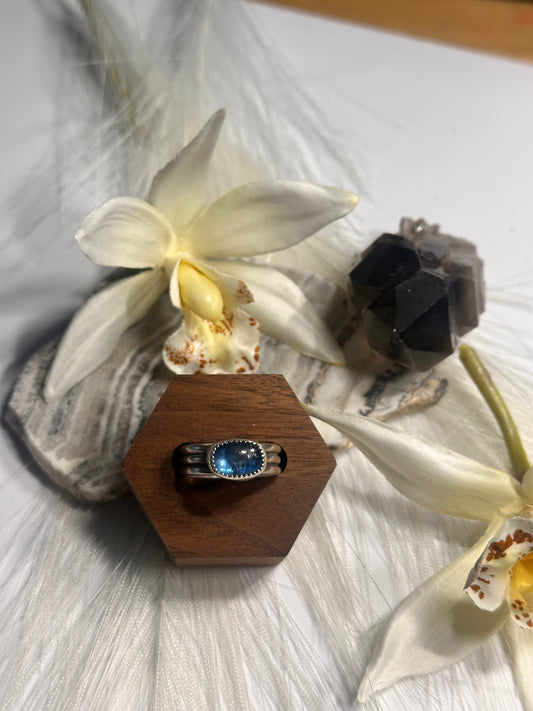 Blue Kyanite Ocean Rings - Sz 6 & 9