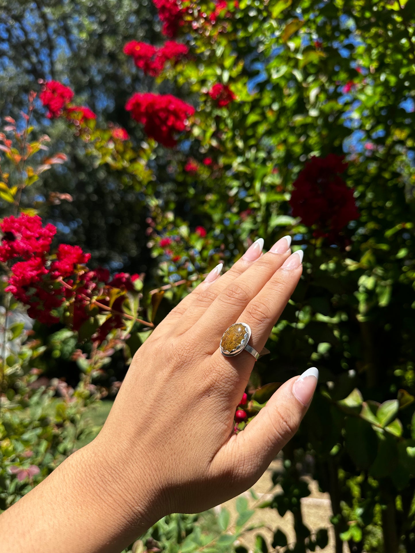 Brecciated Jasper Ring - Sz 8
