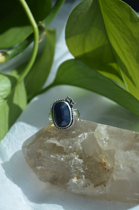 Burmese Sapphire Ring - Sz 6.25-6.5