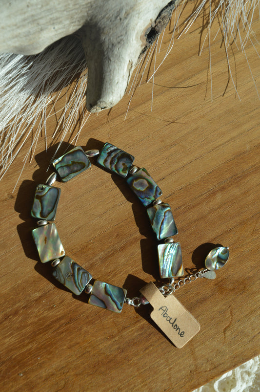 Abalone’s Glimmering Bracelet