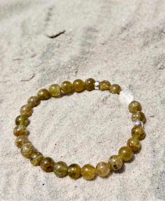 Green Garnet leaflet bracelet