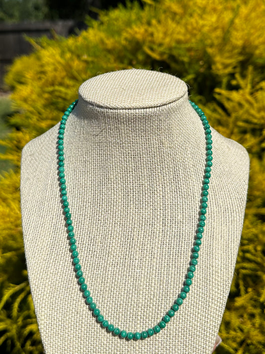 Forest green Malachite necklace