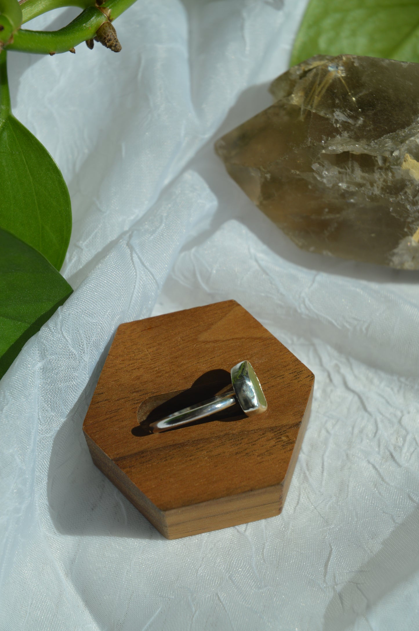 Green Sea Glass Rings