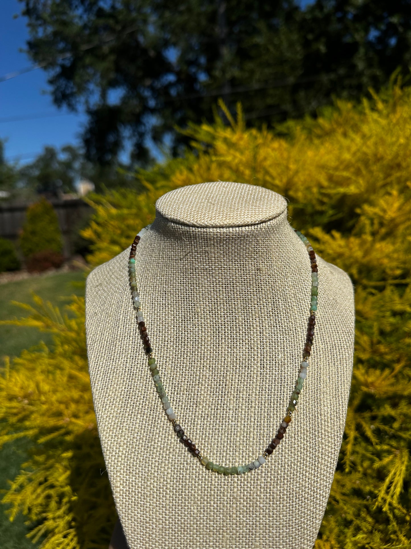 Ombré Chrysoprase necklace