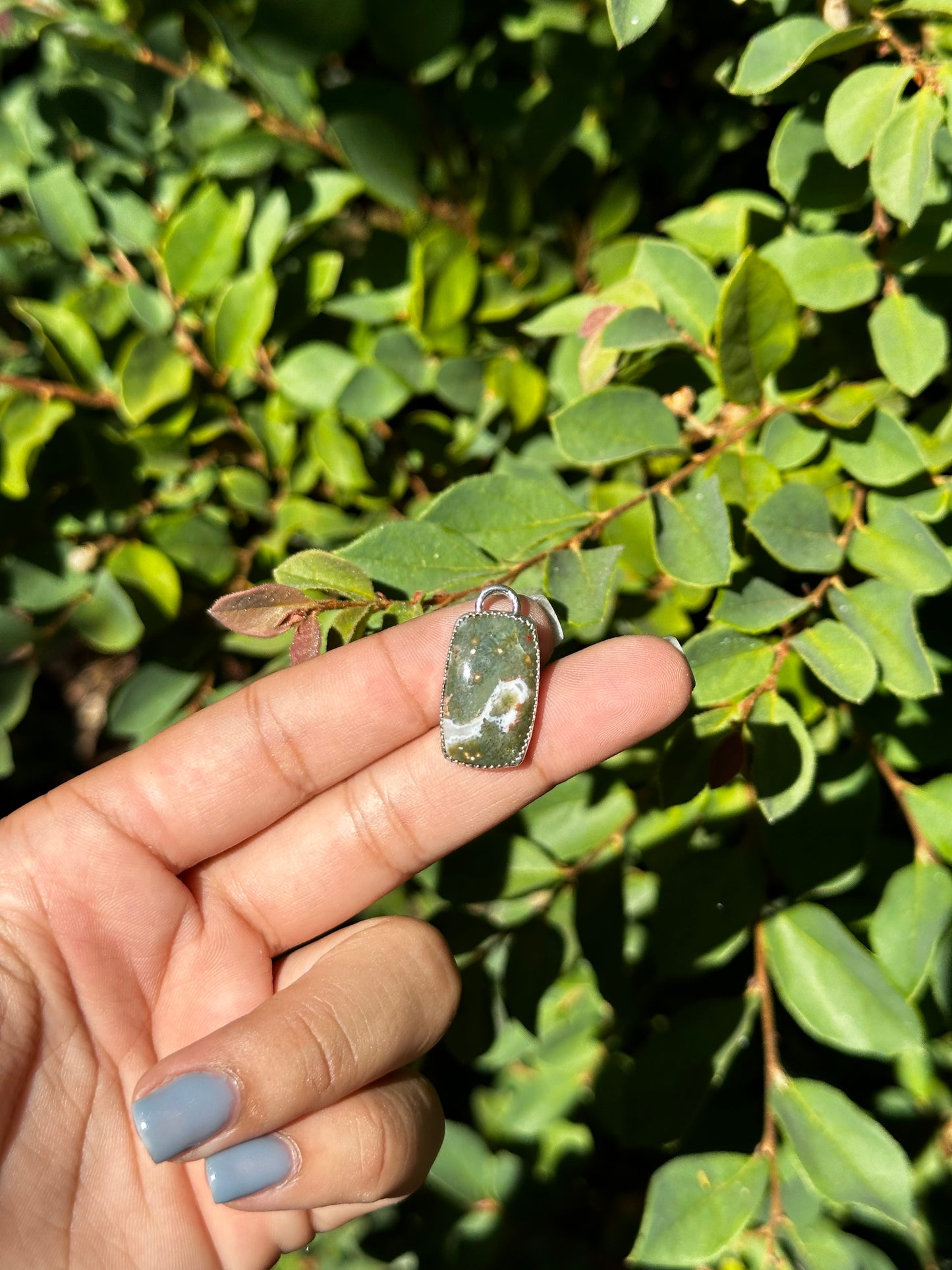 Long Ocean Jasper pendant